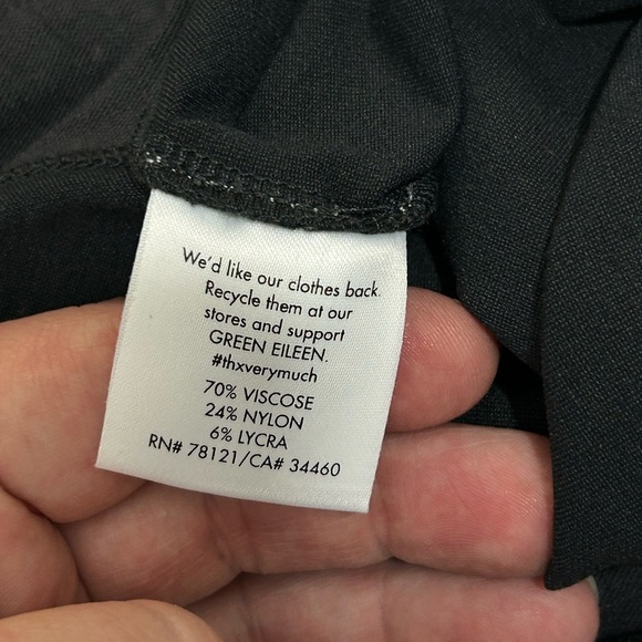 Eileen Fisher Mid Rise Stretchy Pull On Ankle Slim Pants - Picture 7 of 9